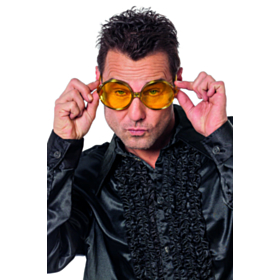 Store Runde Briller Gul