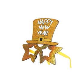 Happy New Year Briller Guld