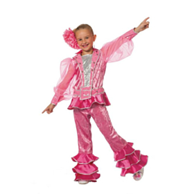 Diskoprinsesse Pink Børnekostume