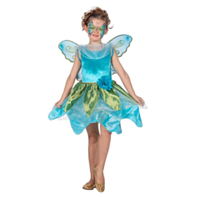 Sommerfugl Børnekostume Turkis