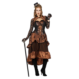 Victoriansk Steampunk Kjole Kostume