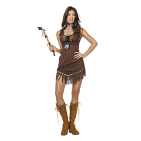 Indianerkvinde Kostume