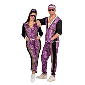 Leopard Tracksuit Kostume Lilla