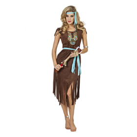 Indianer Skønhed Deluxe Kostume