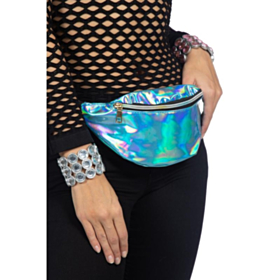 Bæltetaske Holografisk Blå