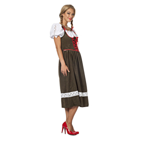 Tyrolerkjole Mørkegrøn