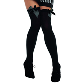 Sløjfe Selvsiddende Strømper Sort