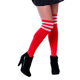 Cheerleader Knæstrømper Rød