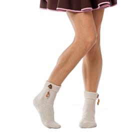 Tyrolerstrømper Kort Hvid