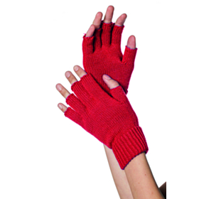 Fingerløse Handsker Rød