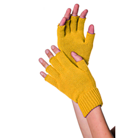 Fingerløse Handsker Gul