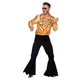 70'er Disko Skjorte Guld