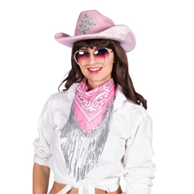 Glimmer Bandana Lyserød/Sølv