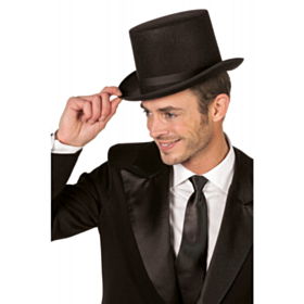 Høj Tophat Sort
