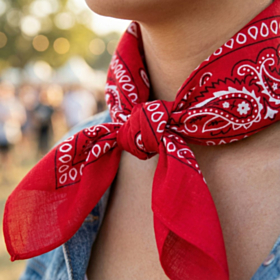 Rød bandana