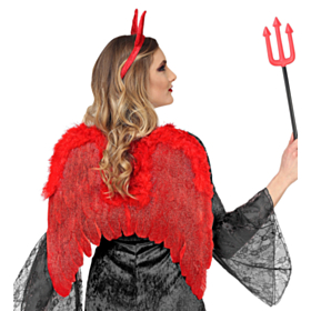 Fjer Djævlevinger Rød