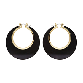 60'er Gogo Øreringe Sort