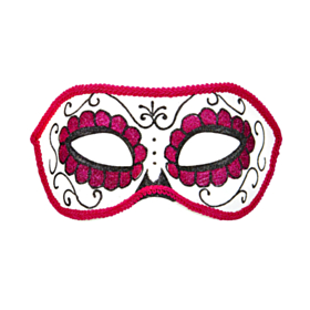 Day Of The Dead Maske Sort/Pink