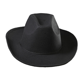 Realistisk Sort Cowboy Hat