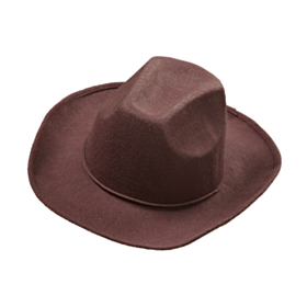 Realistisk Brun Cowboy Hat