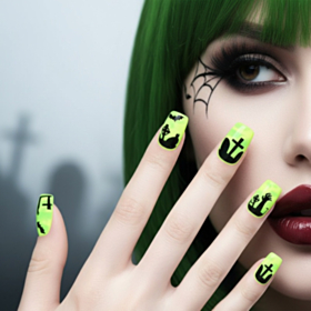 Haunted Graveyard Negle Grøn