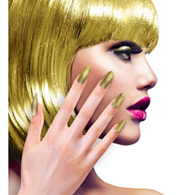 Iriserende Negle Guld