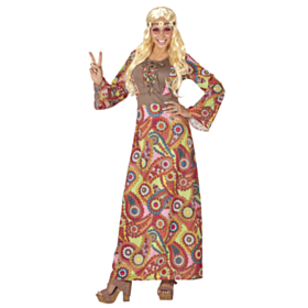 Flot Hippie Kjole Kostume