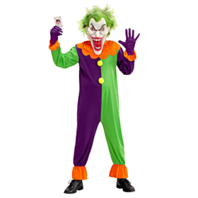 Maskeret Joker Børnekostume