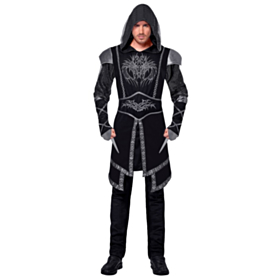 Middelalder Assassin Kostume Sort