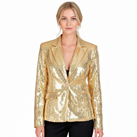 Shiny Pailletjakke Guld