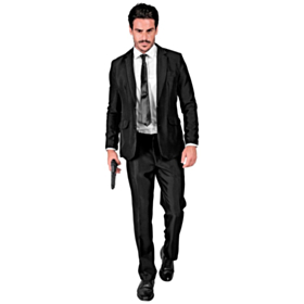 Gentleman Jakkesæt Kostume Sort