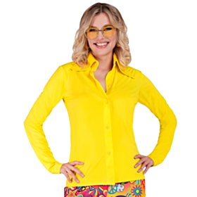 70'er Disco Skjorte Gul