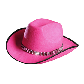 Lyserød cowboyhat
