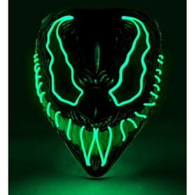 Monster LED Maske Grøn
