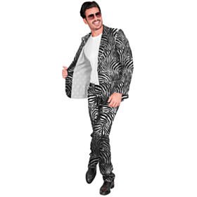 Zebrastribet Sølv Jakkesæt