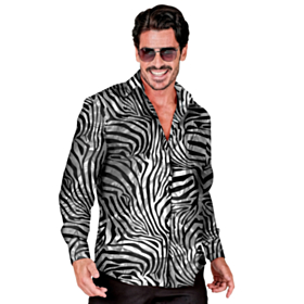 Stribet Zebraskjorte Sølv