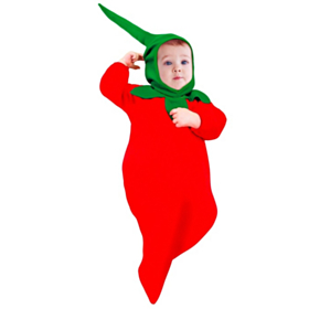 Chili Peber Babykostume Rød
