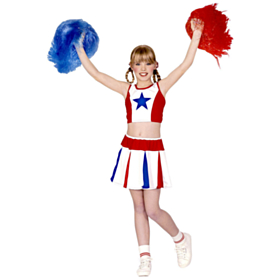 Amerikansk Cheerleader Børnekostume