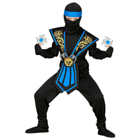 Mortal Ninja Børnekostume Blå