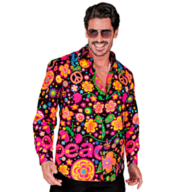 Neon Peace & Love Skjorte