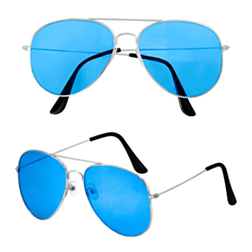 70'er Aviator Briller Blå