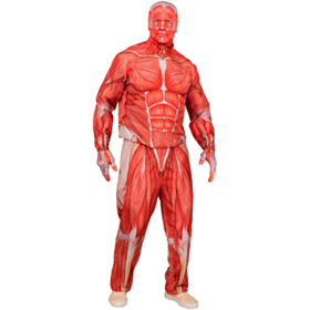 Anatomisk Mand Kostume Rød