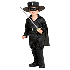 Maskeret Zorro Børnekostume