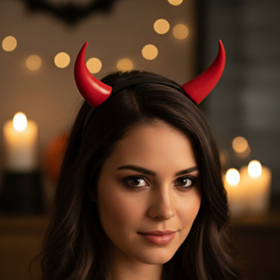 Djævle Hårbånd Rød