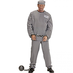 Stribet Fangedragt Kostume