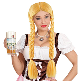 Tyroler Paryk Gyldenblond