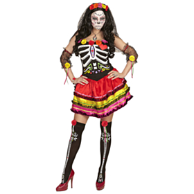 Blomstrende Day of the Dead Kostume