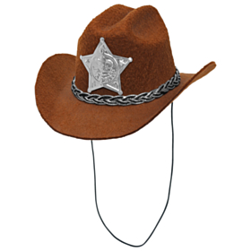 Mini Cowboyhat Brun