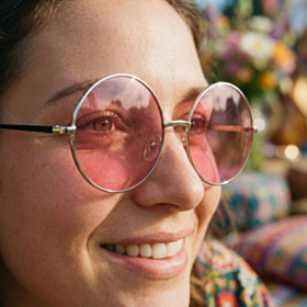 Hippie Solbriller Pink