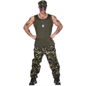 Sej Militærmand Kostume